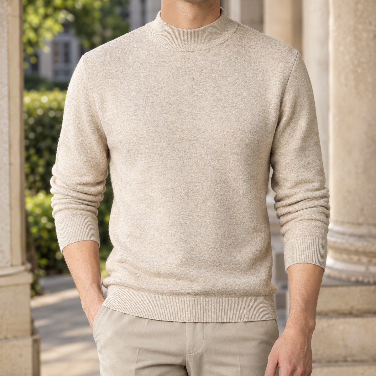 Hudson Mock Neck Sweater