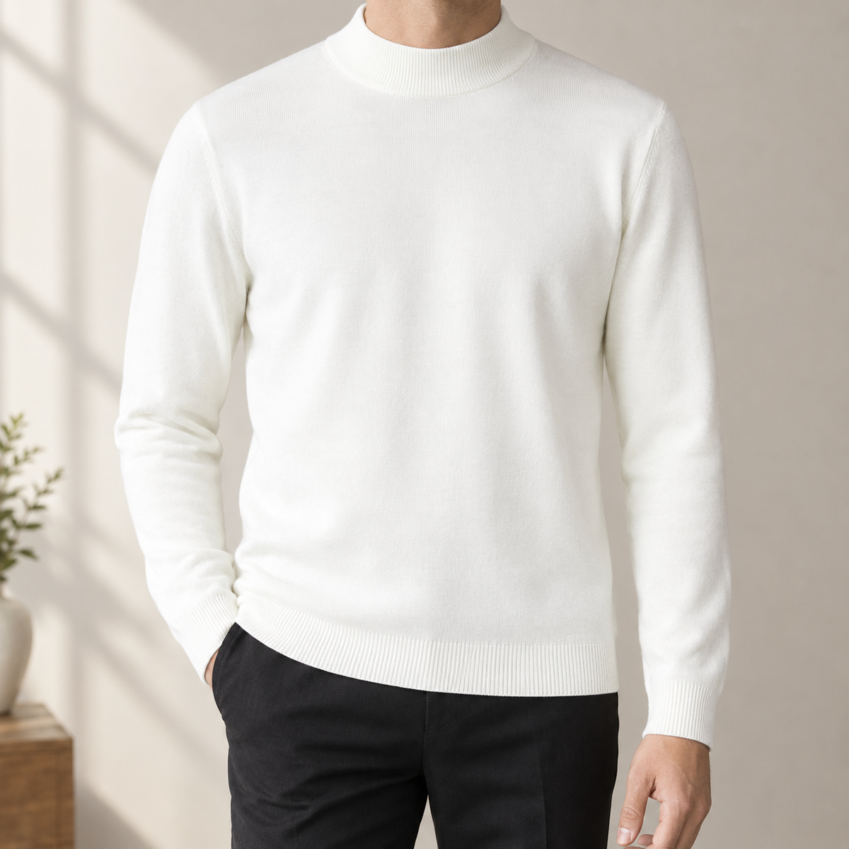 Alphonse Mock Neck Sweater