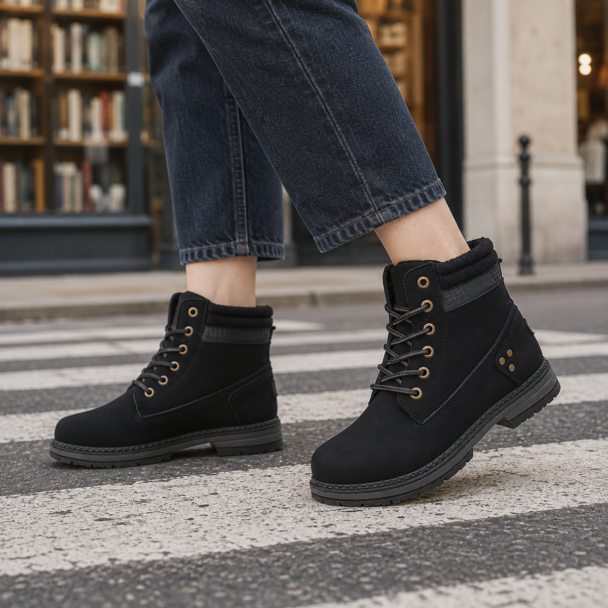 Vinci-Capri Lace-Up Boots