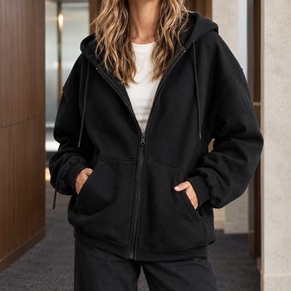 Rosemary Relaxed Zip Hoodie