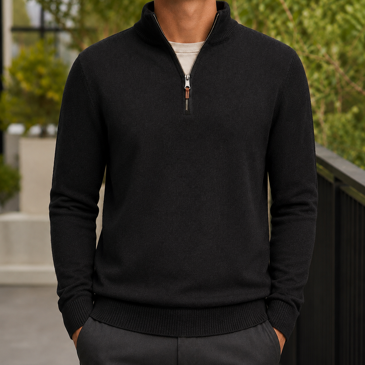 Ignatius Quarter Zip Sweater