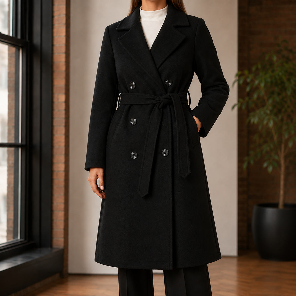 Maia-Lane Belted Overcoat
