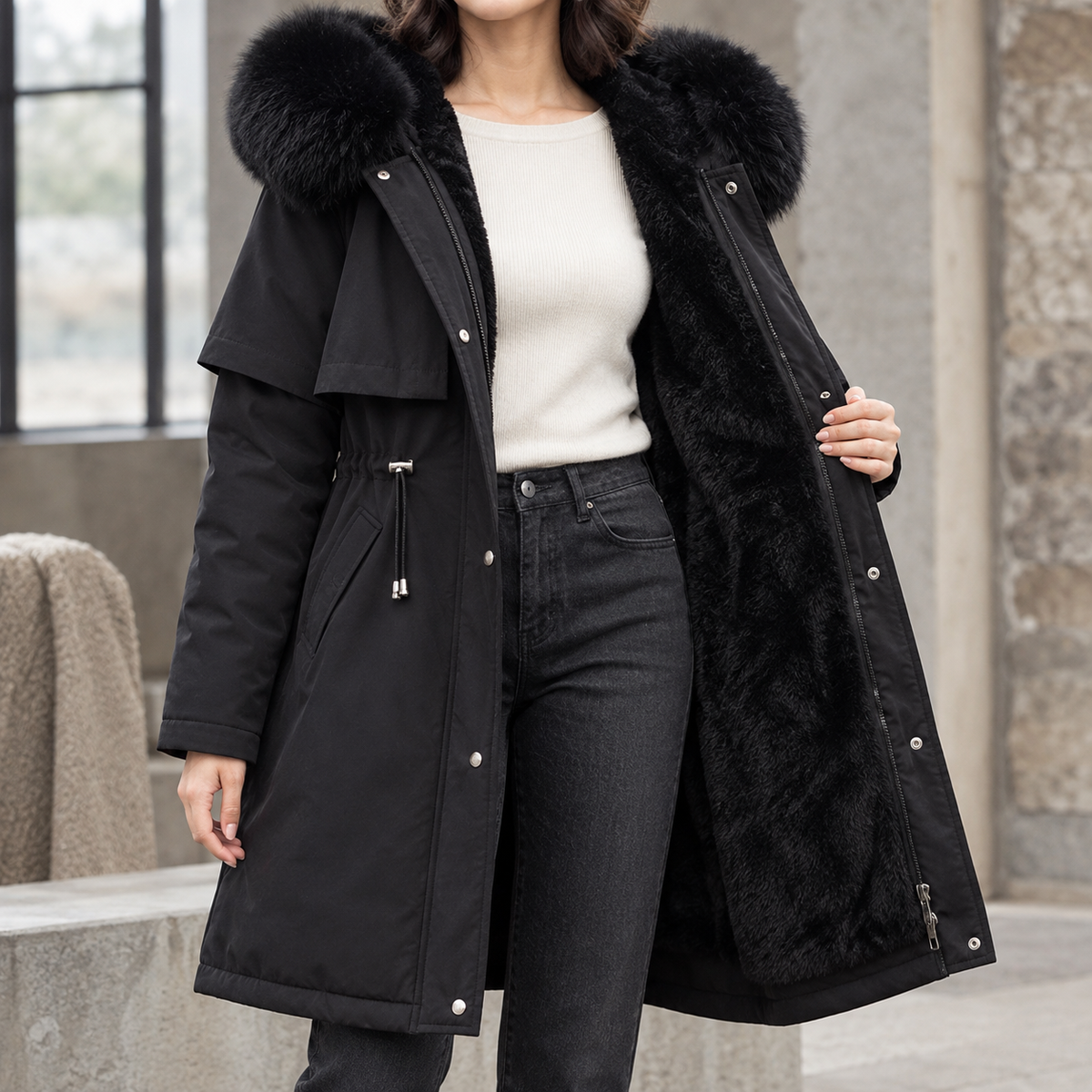 Agnes-Hope Hooded Coat