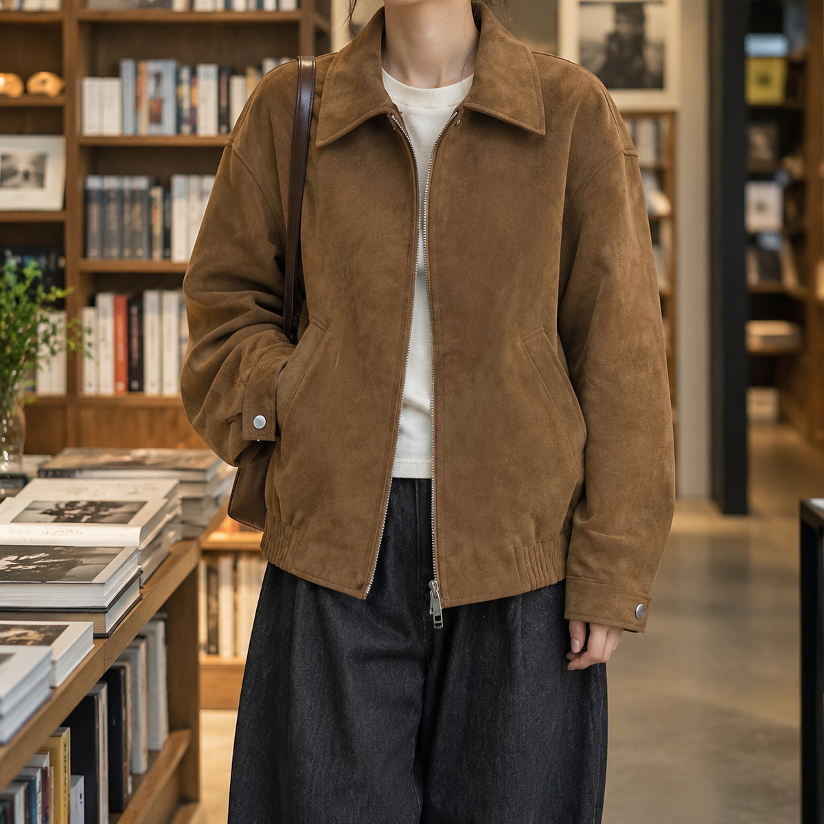 Arletta Faux Suede Jacket