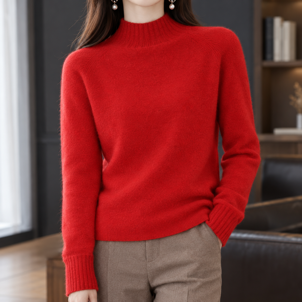 Eden-Jade Cashmere-Feel Sweater