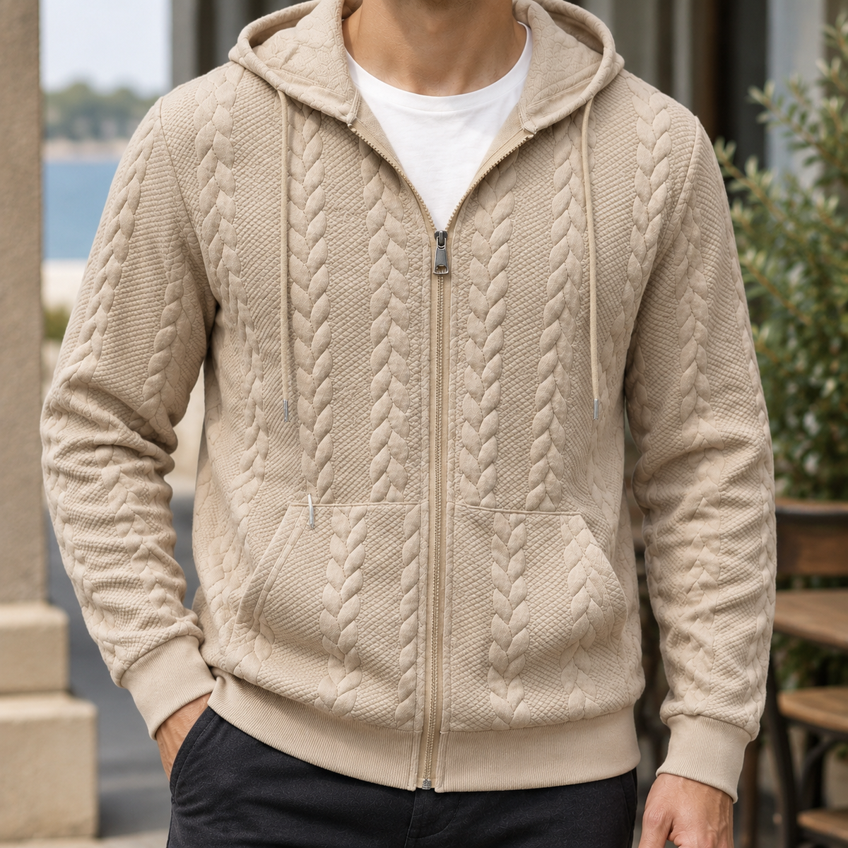 Gideon Textured Hoodie