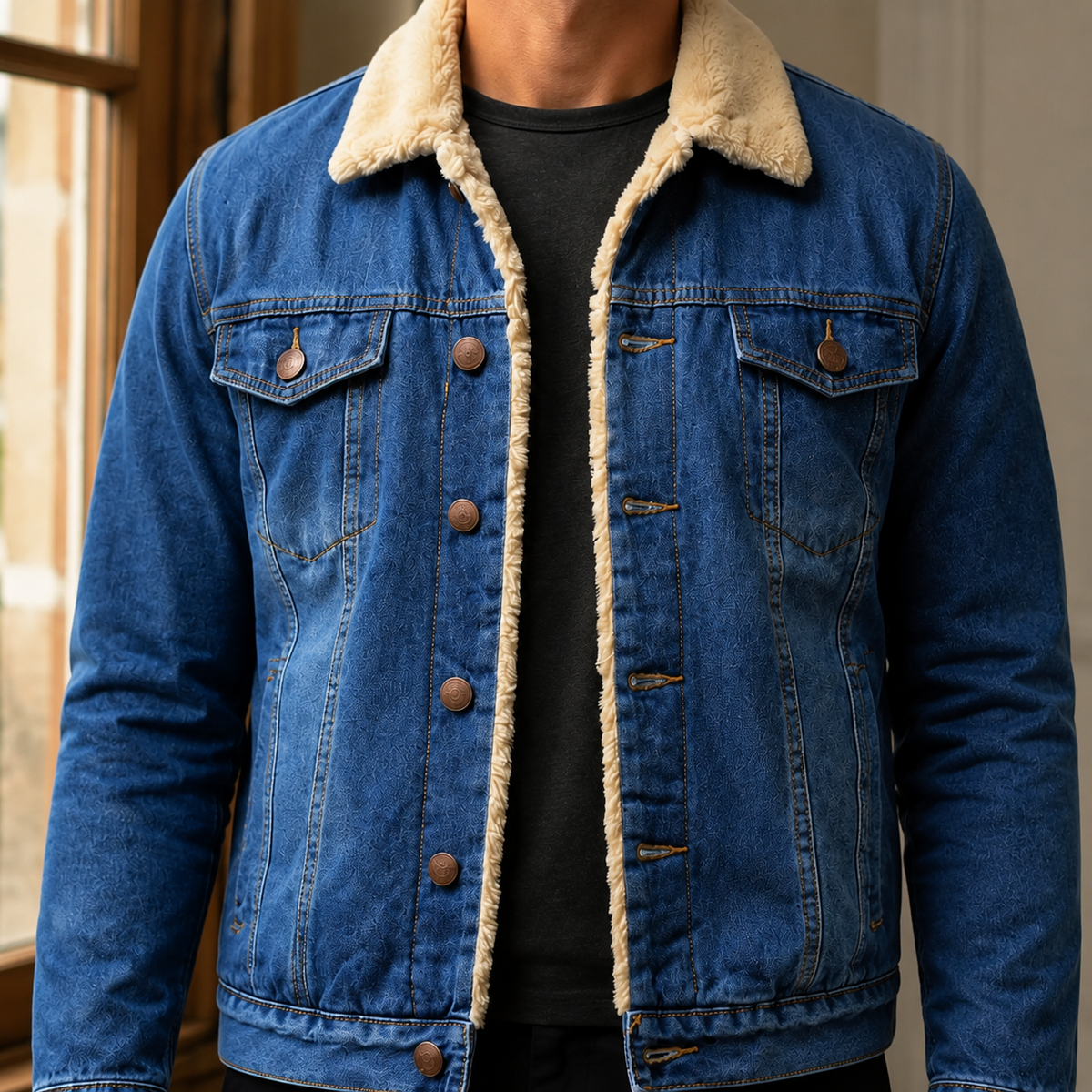 Jasper-Scott Lined Denim Jacket