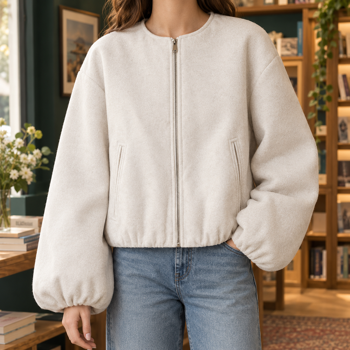 Paula Collarless Jacket