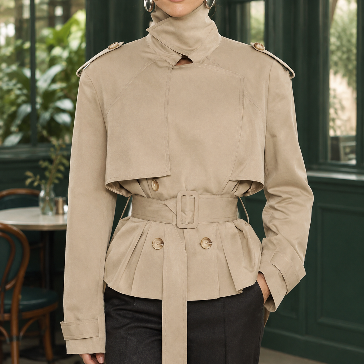 Serena-Rose Belted Jacket