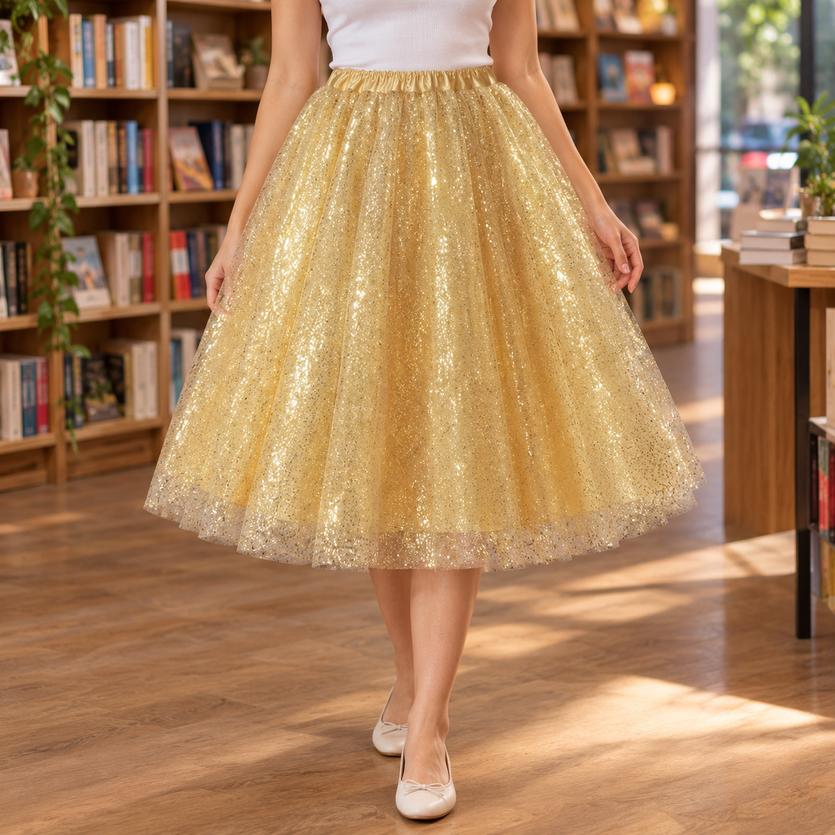 Mabel-Eve Glitter Tulle Skirt