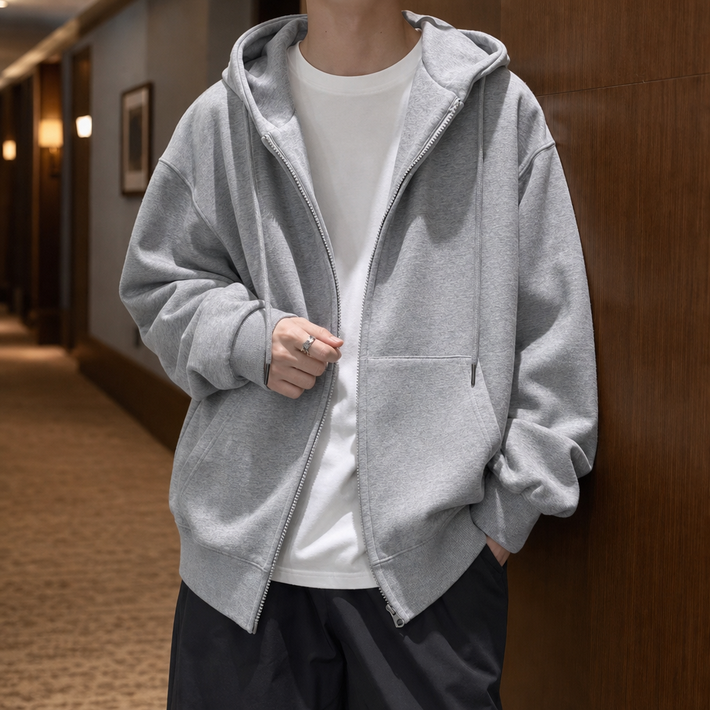 Brannock Oversized Zip Hoodie