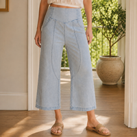 Meredith-Elise Curved Seam Pants