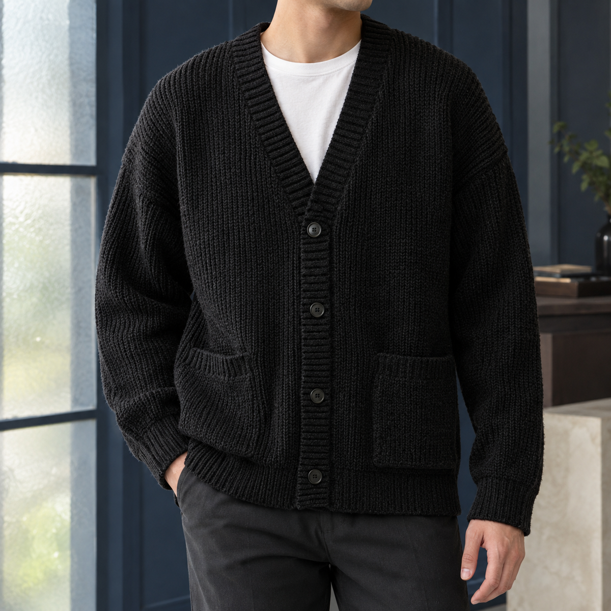 Freddie Ribbed Cardigan