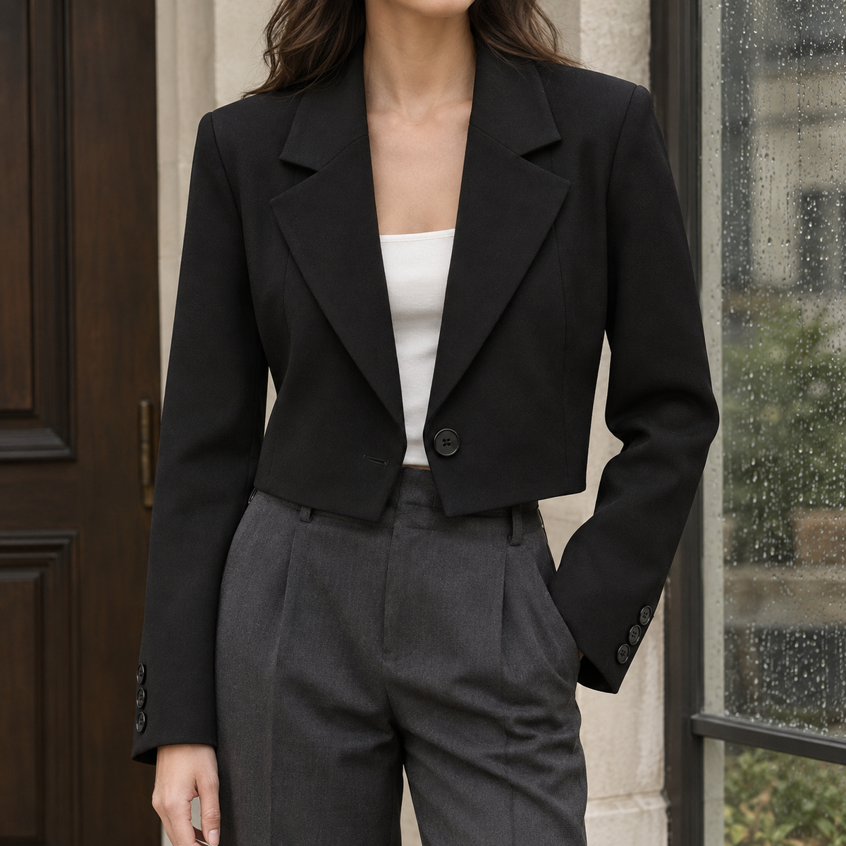Soledad-Eve Cropped Blazer
