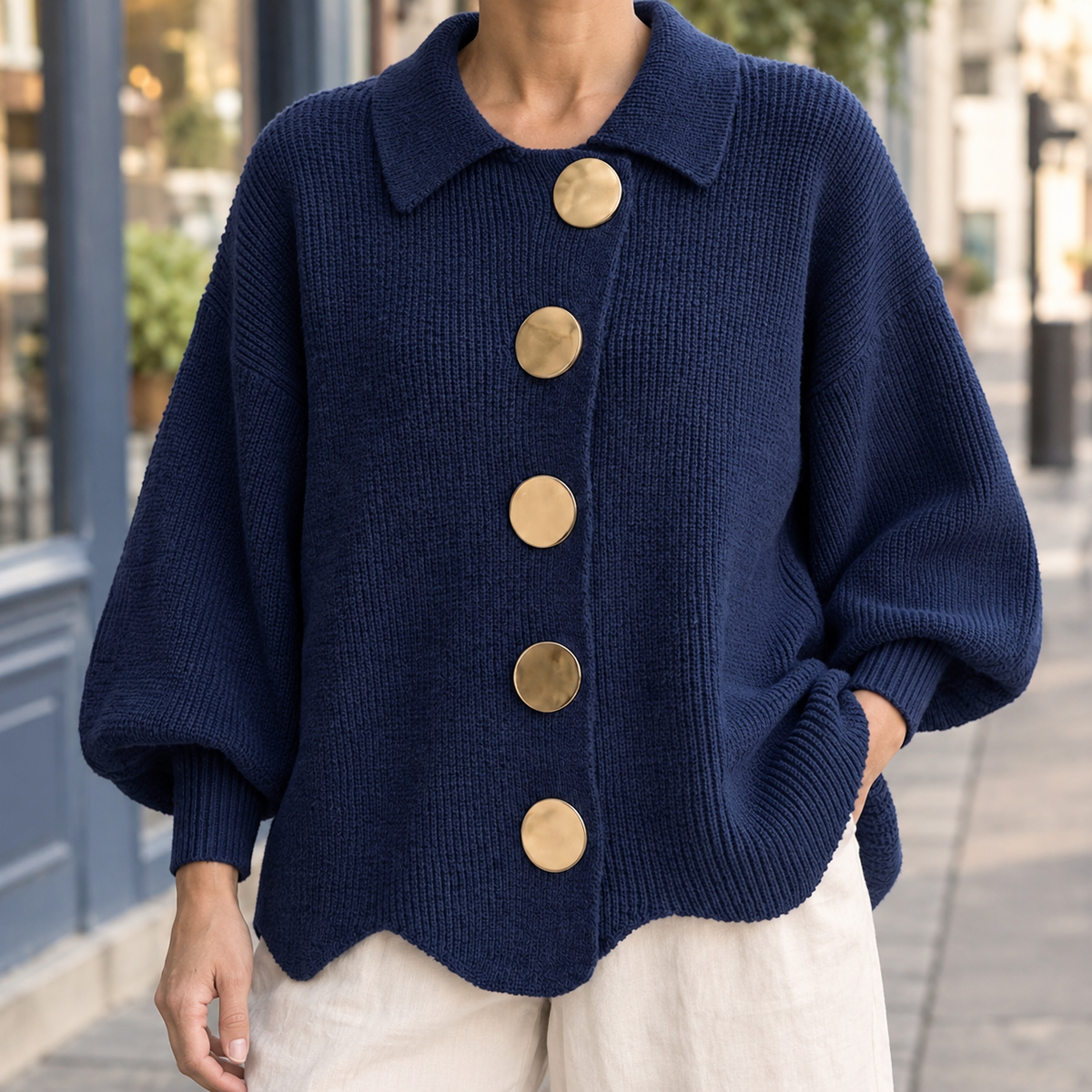 Leon-West Statement Cardigan