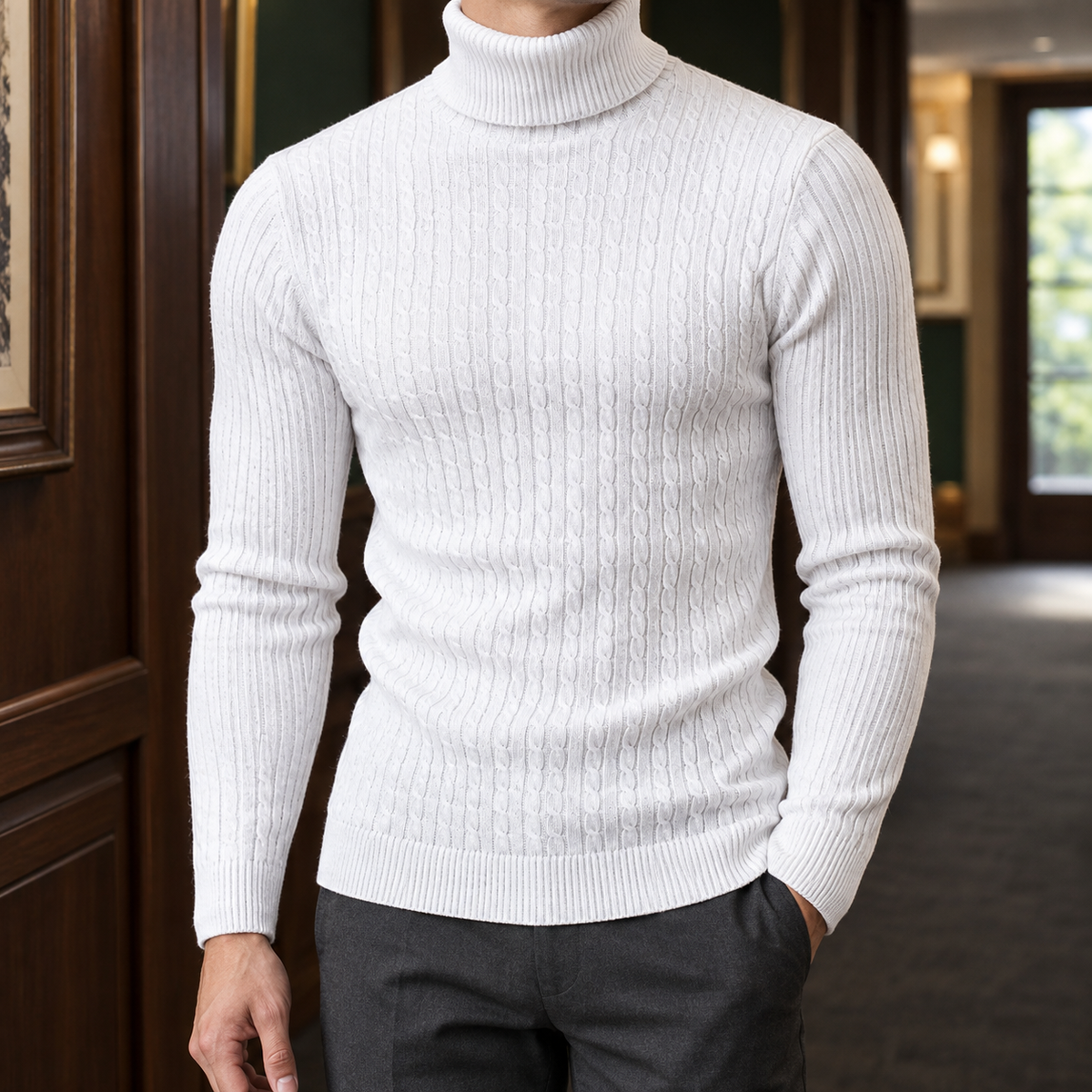 Dario Cable Knit Sweater