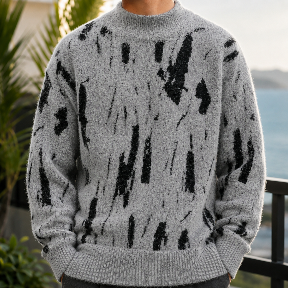 Julian Abstract Sweater
