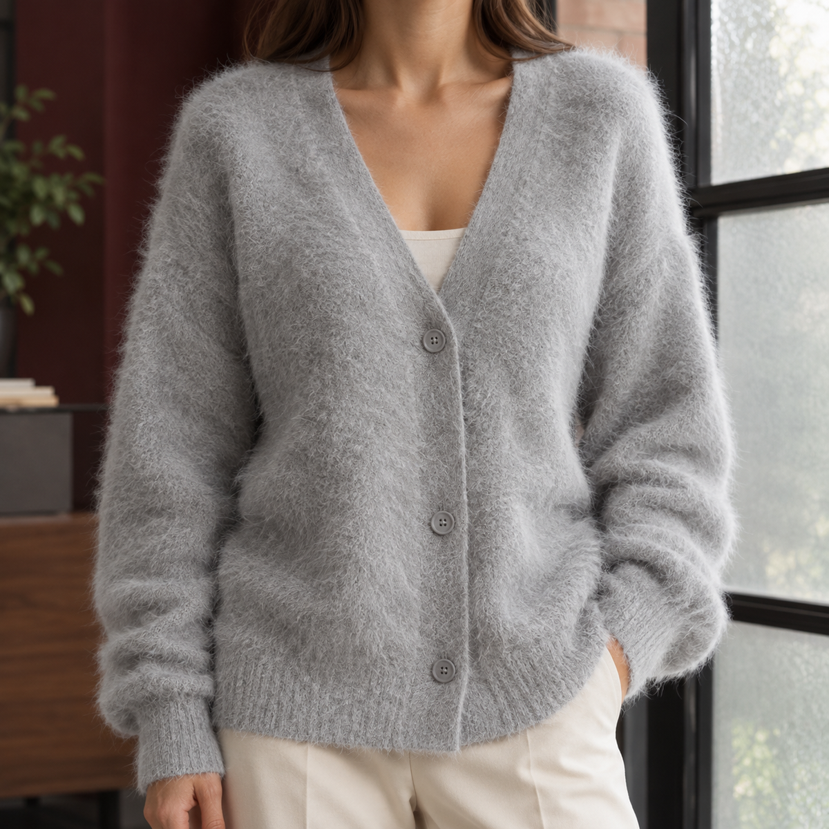 Zelie-Louise V-Neck Cardigan