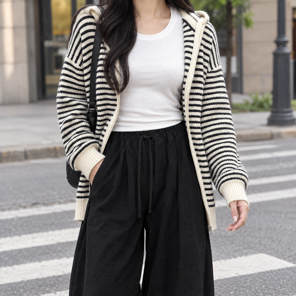 Molly-Eve Relaxed Wide-Leg Cardigan