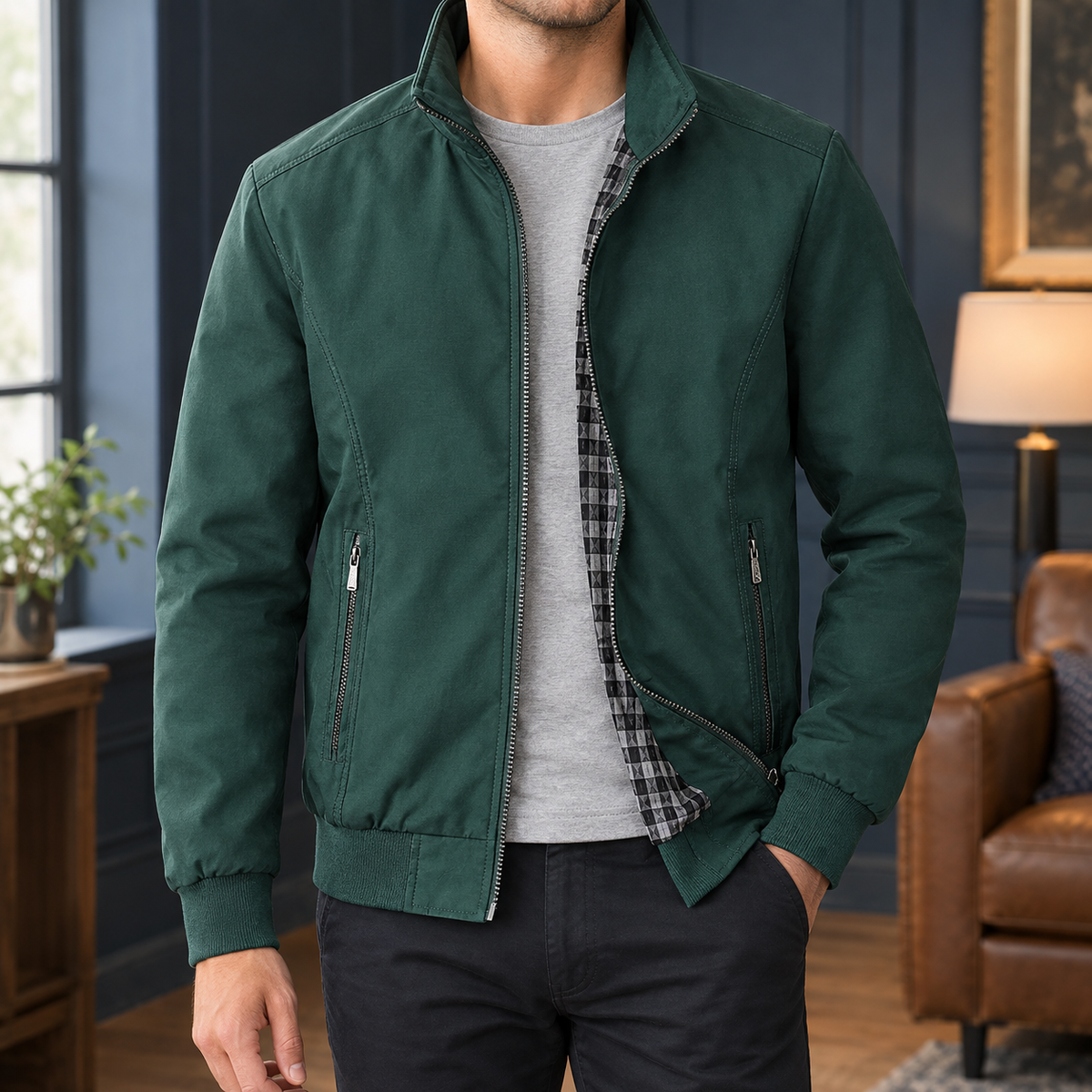 Joseph-Flynn Zip-Front Jacket