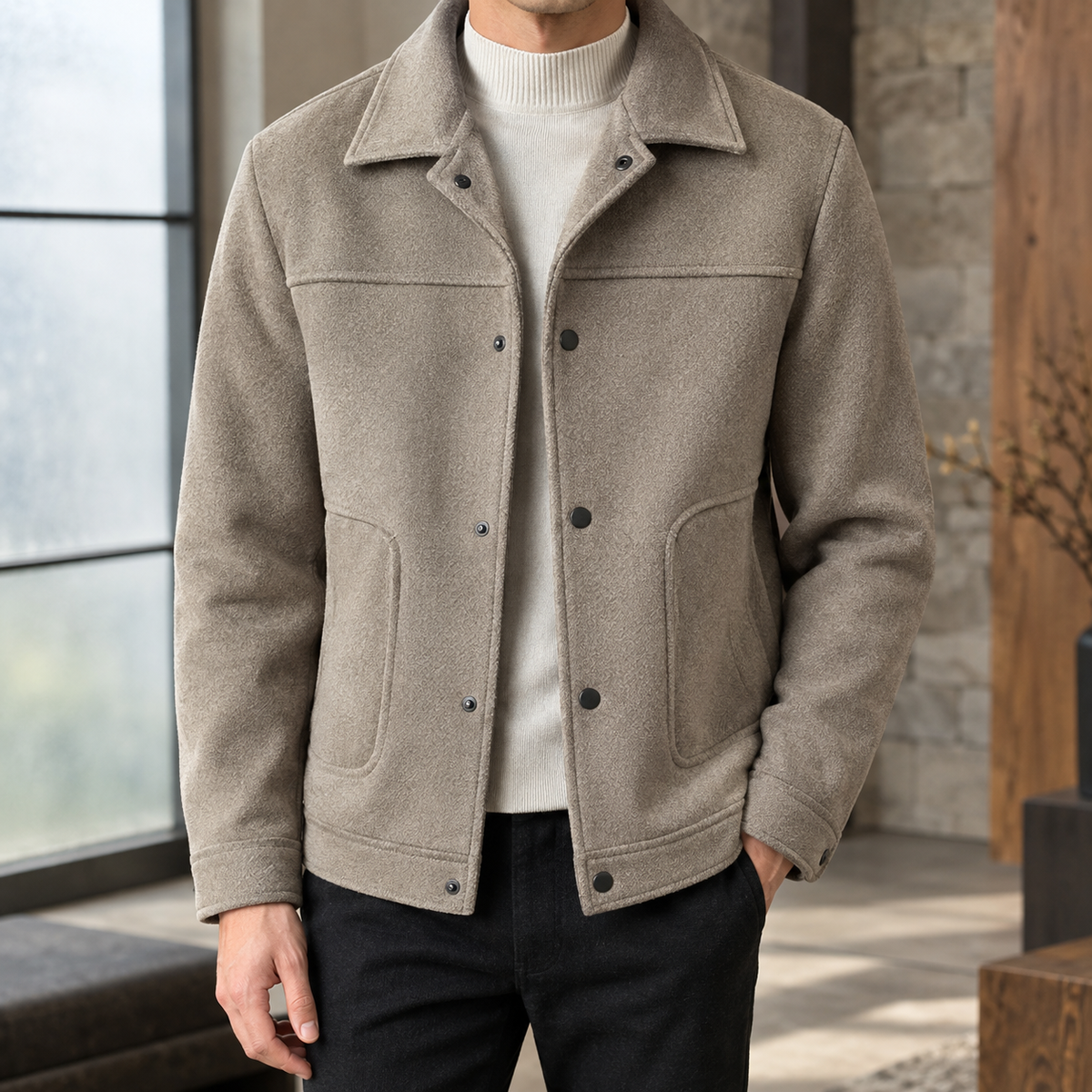 Andrew Snap Front Jacket