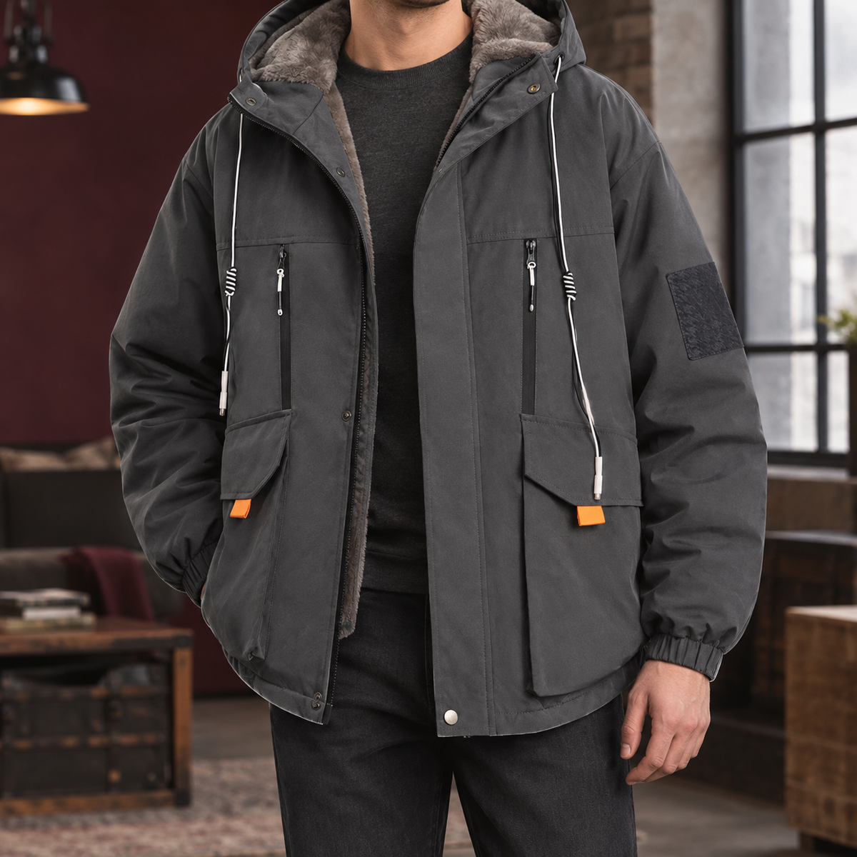 Roman-West Fleece-Lined Jacket