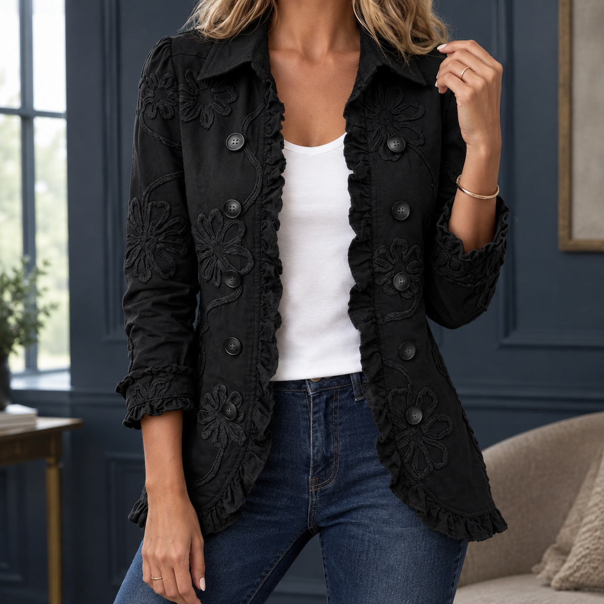 Charlotte-Rae Embroidered Jacket