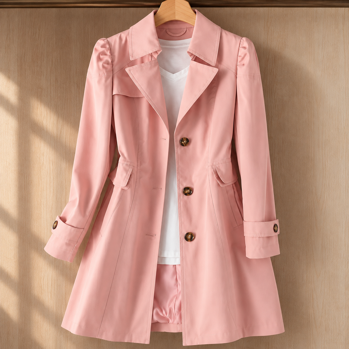 Nina-Rae Tailored Trench Coat