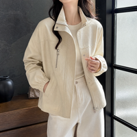 Clarisse-Jane Stand Collar Jacket