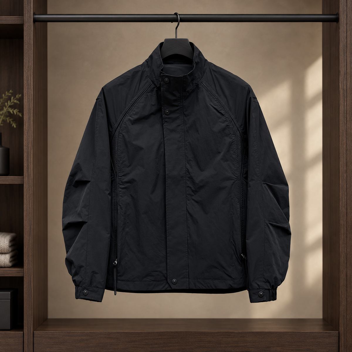 Brannock-Rhys Stand Collar Jacket