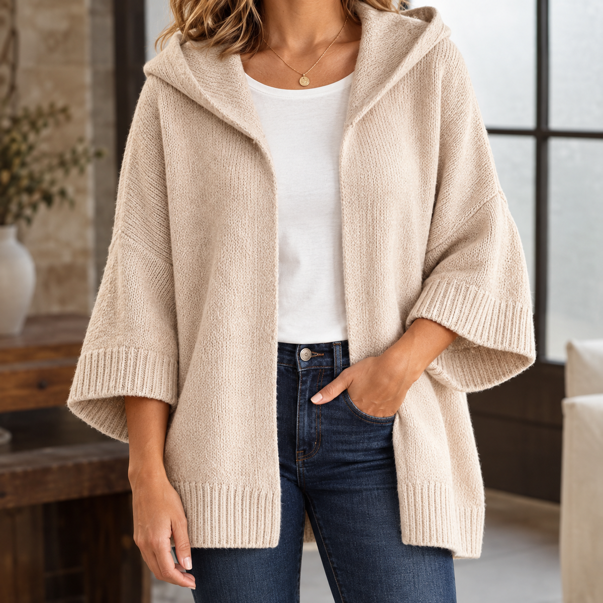 Valerie-Jane Hooded Cardigan