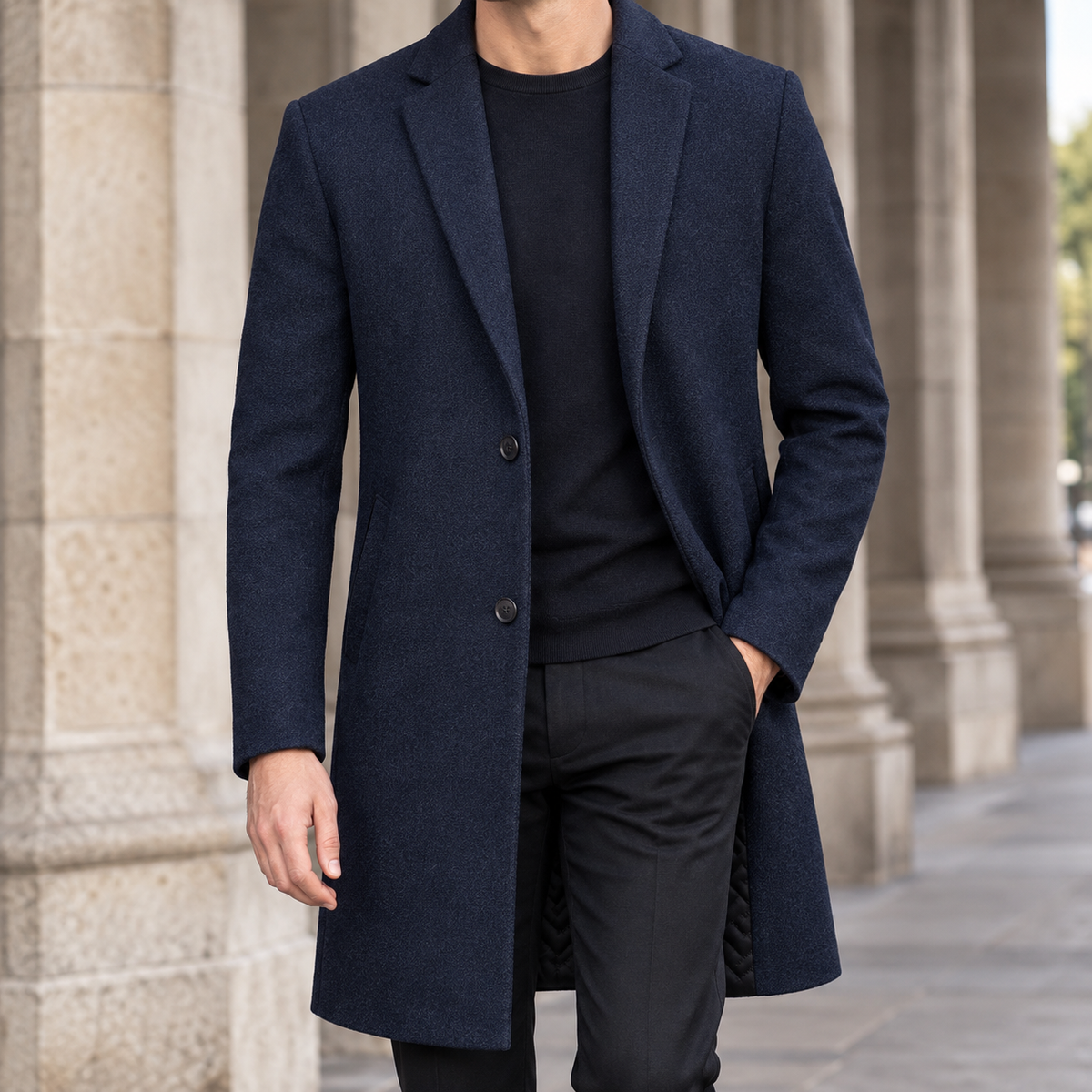 Rodolphe Single Breasted Overcoat