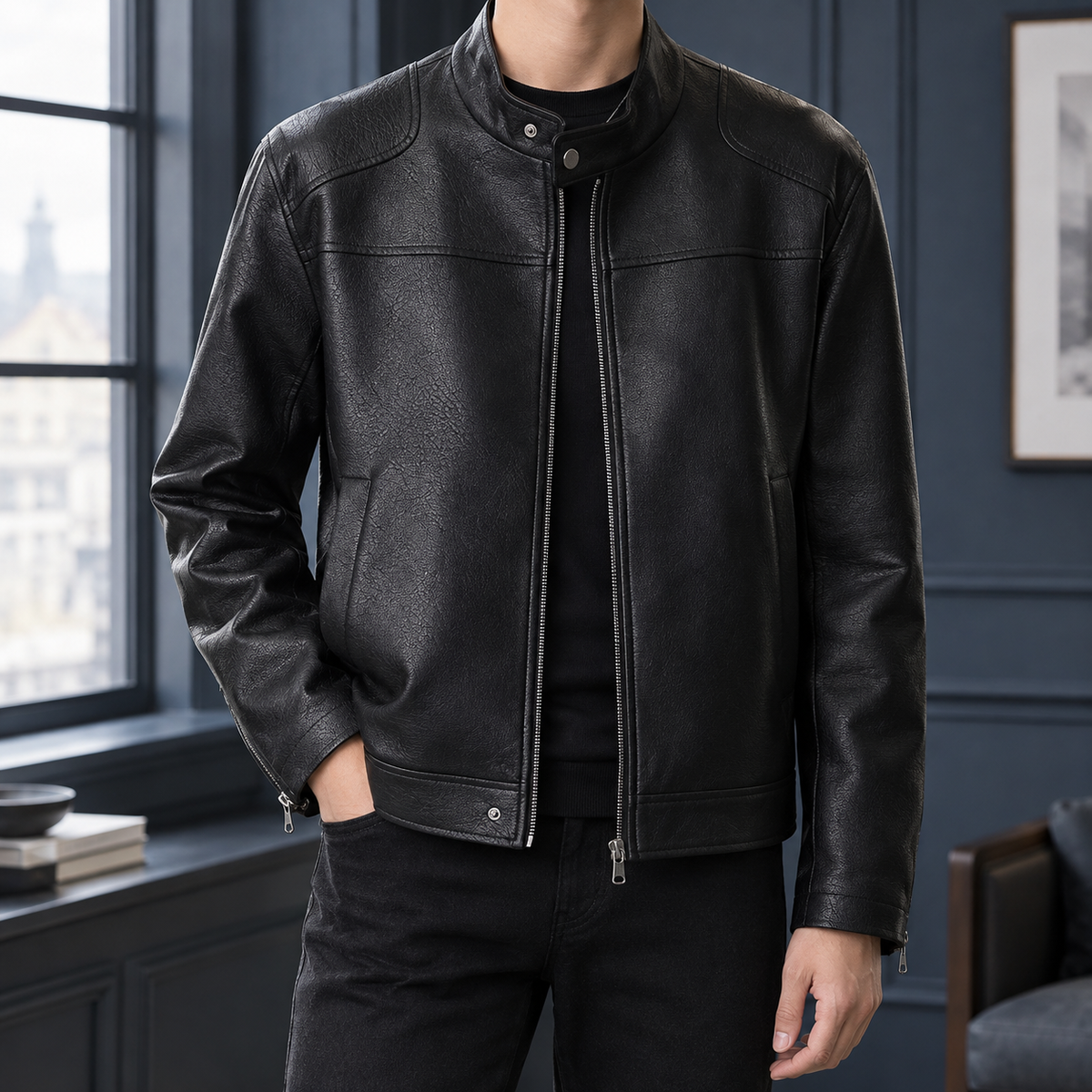 Anthony Stand Collar Jacket