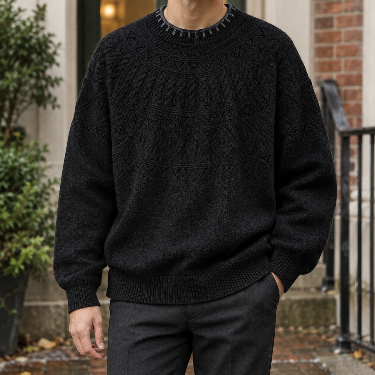 Ellis-Dean Cable Knit Sweater