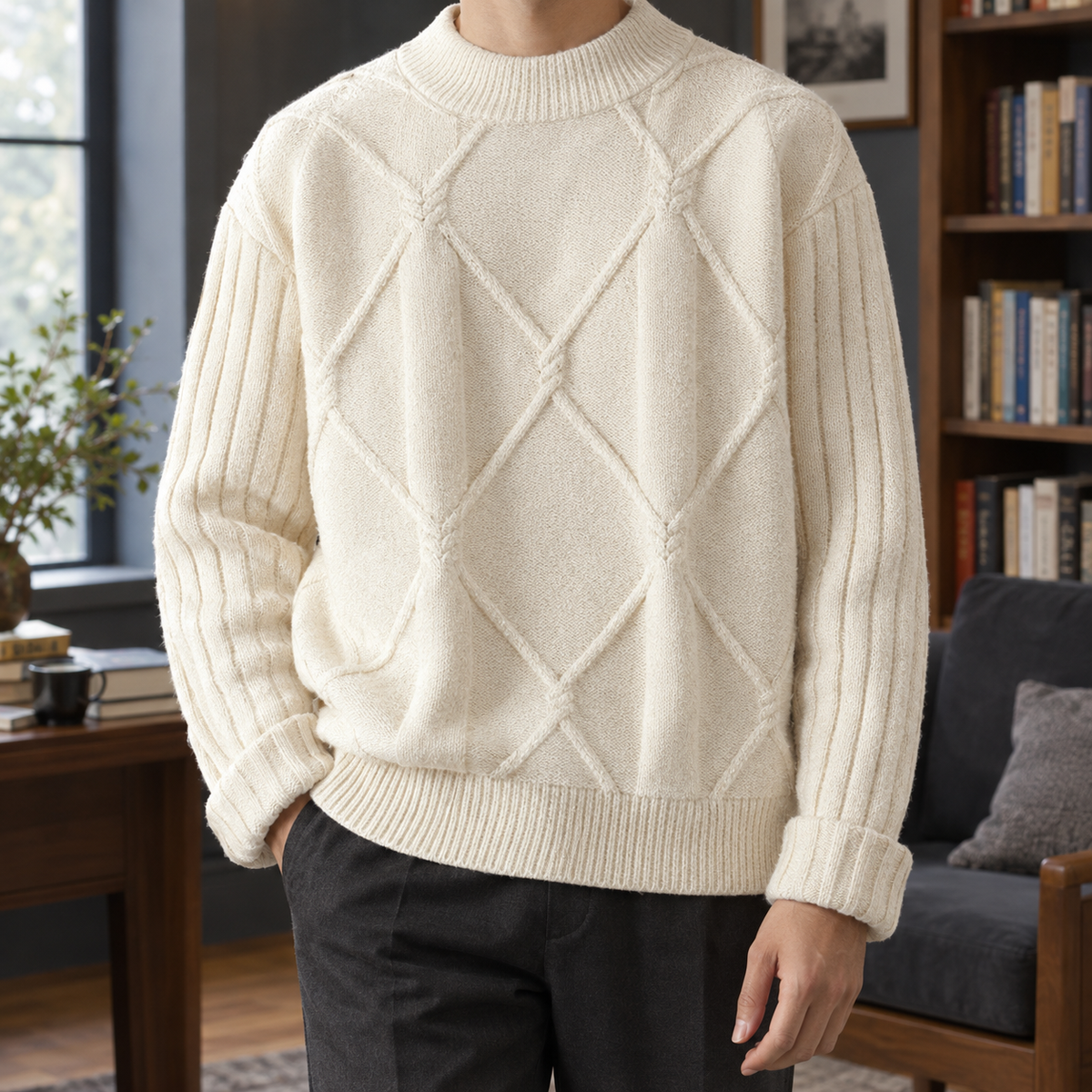 Timothy Diamond Knit Sweater