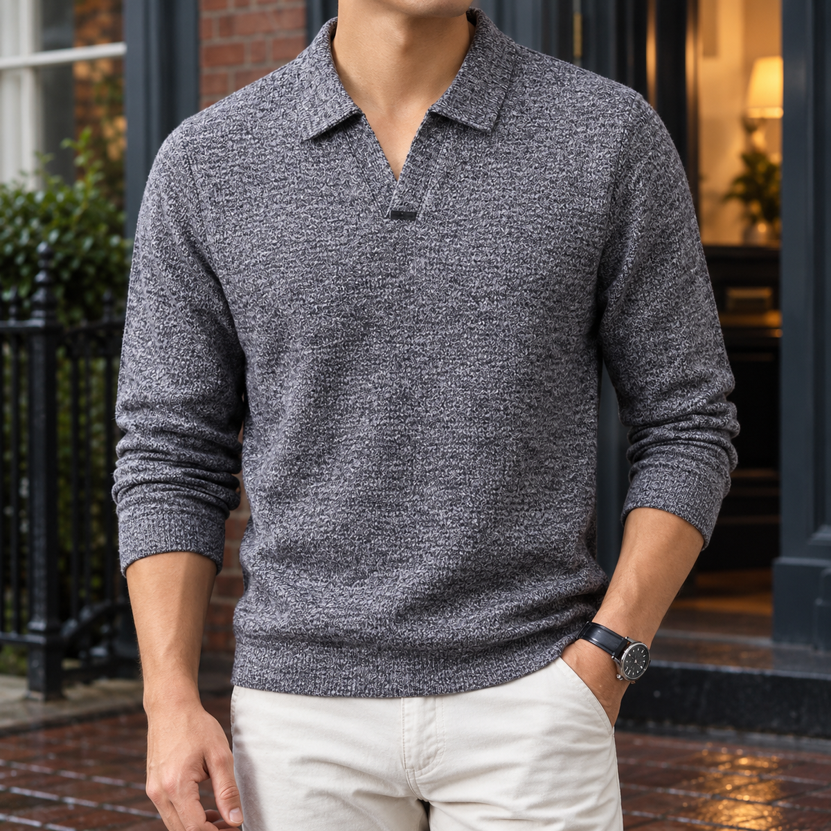 Edward Open Collar Sweater