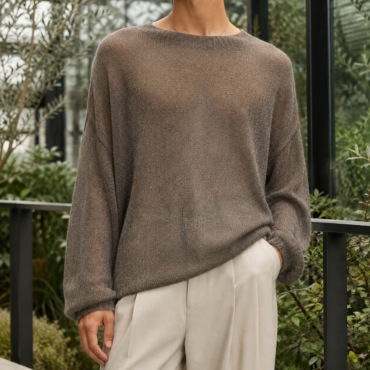 Orion Cashmere-Feel Sweater