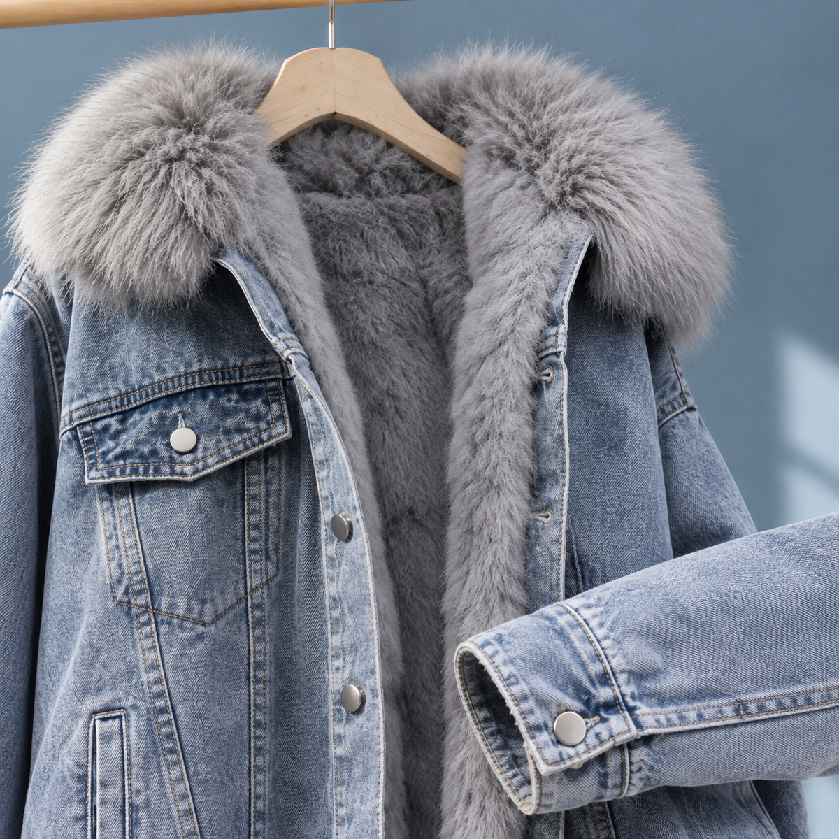 Ardith-Jane Hooded Denim Jacket