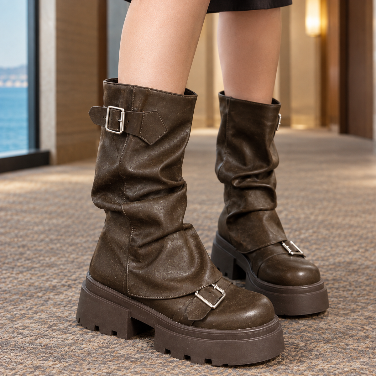 Zeno-Parma Platform Boots