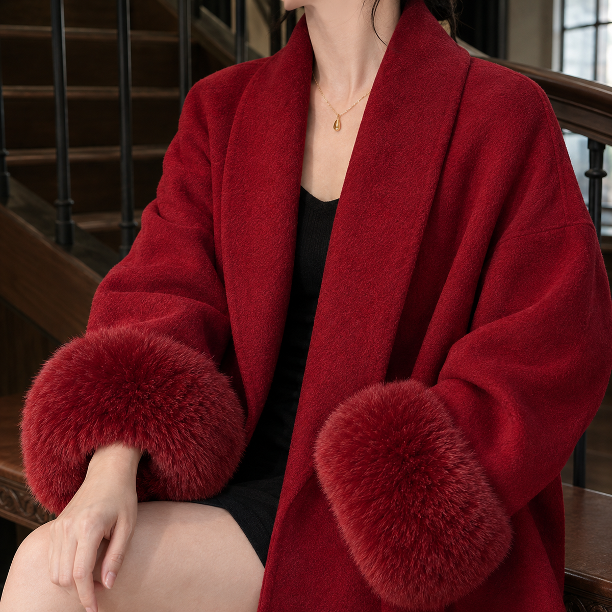 Eugenie Cashmere-Feel Coat