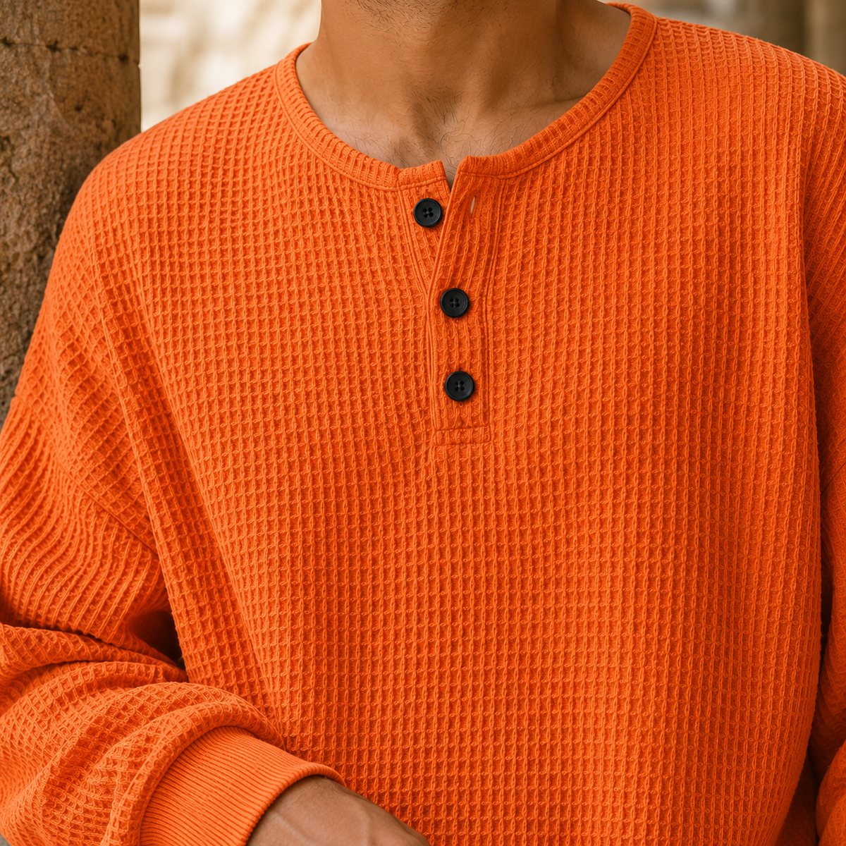 Stefan-Wade Waffle Sweater