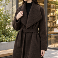 Francesca-Faye Belted Wool Coat