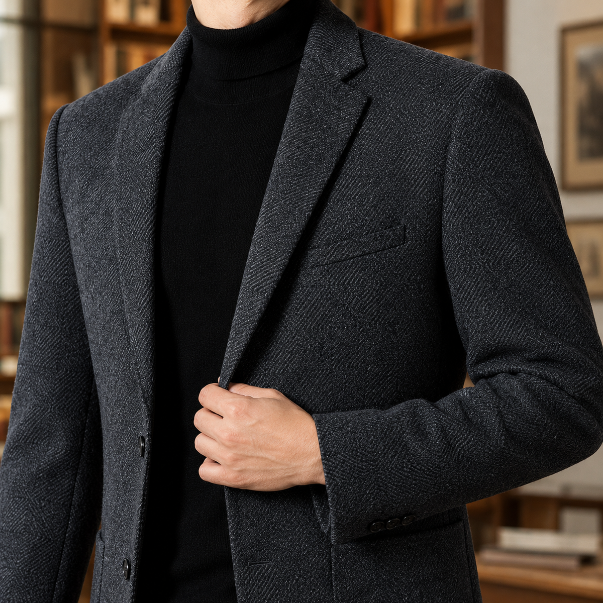 Gaspard Cashmere-Feel Blazer