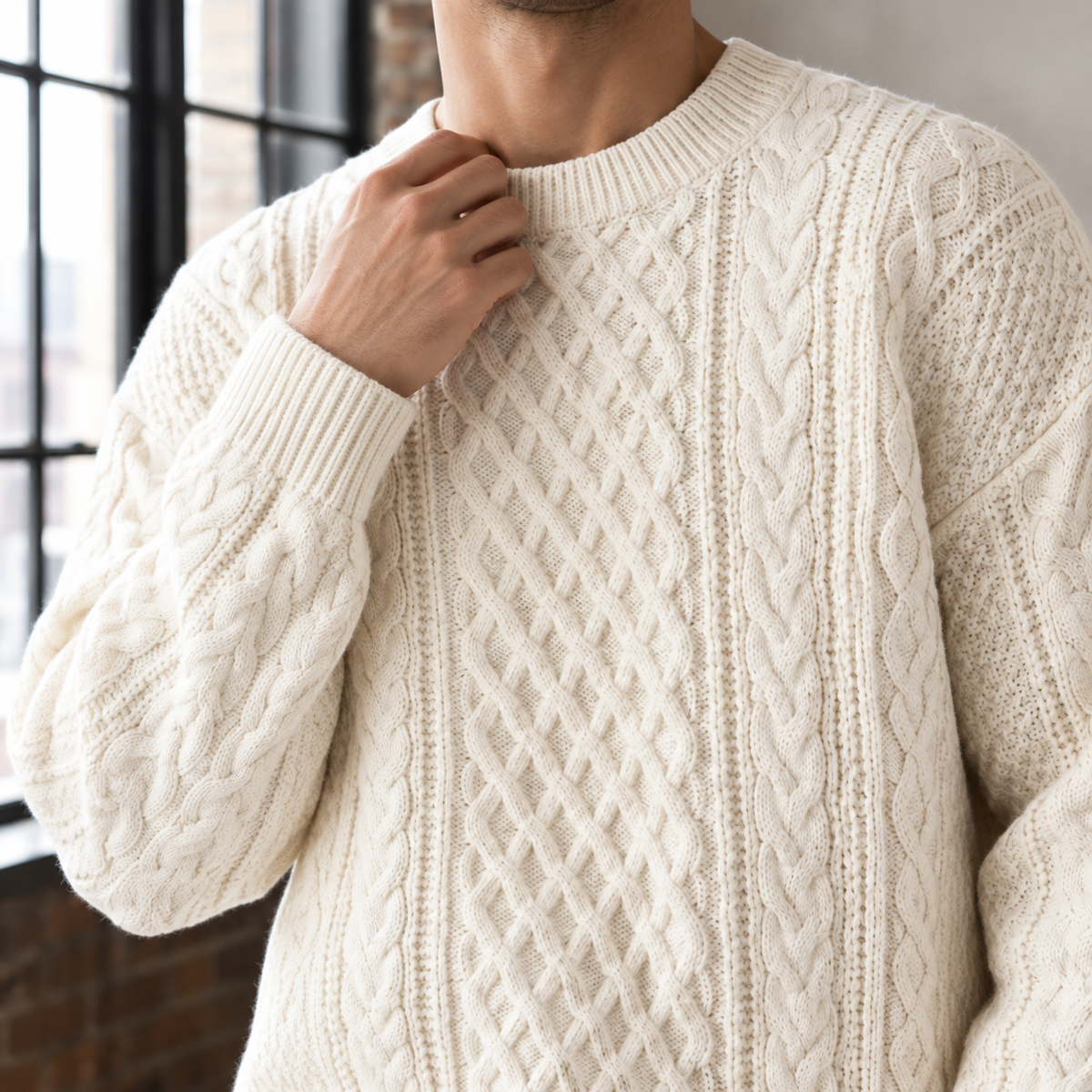 Remy-West Cable Knit Sweater
