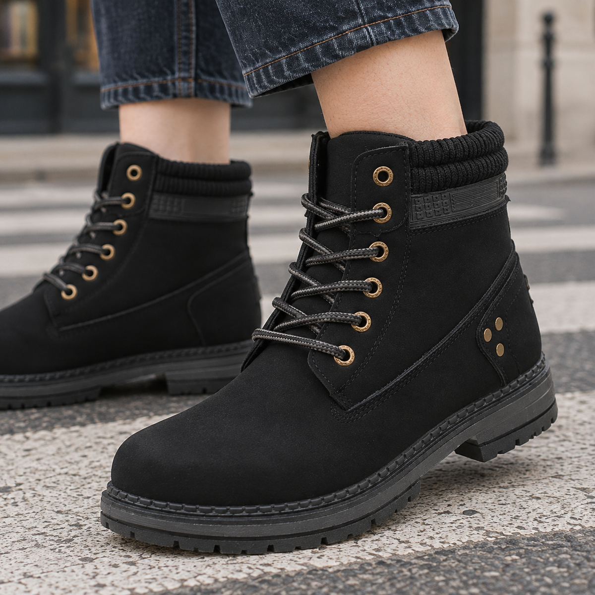 Vinci-Capri Lace-Up Boots