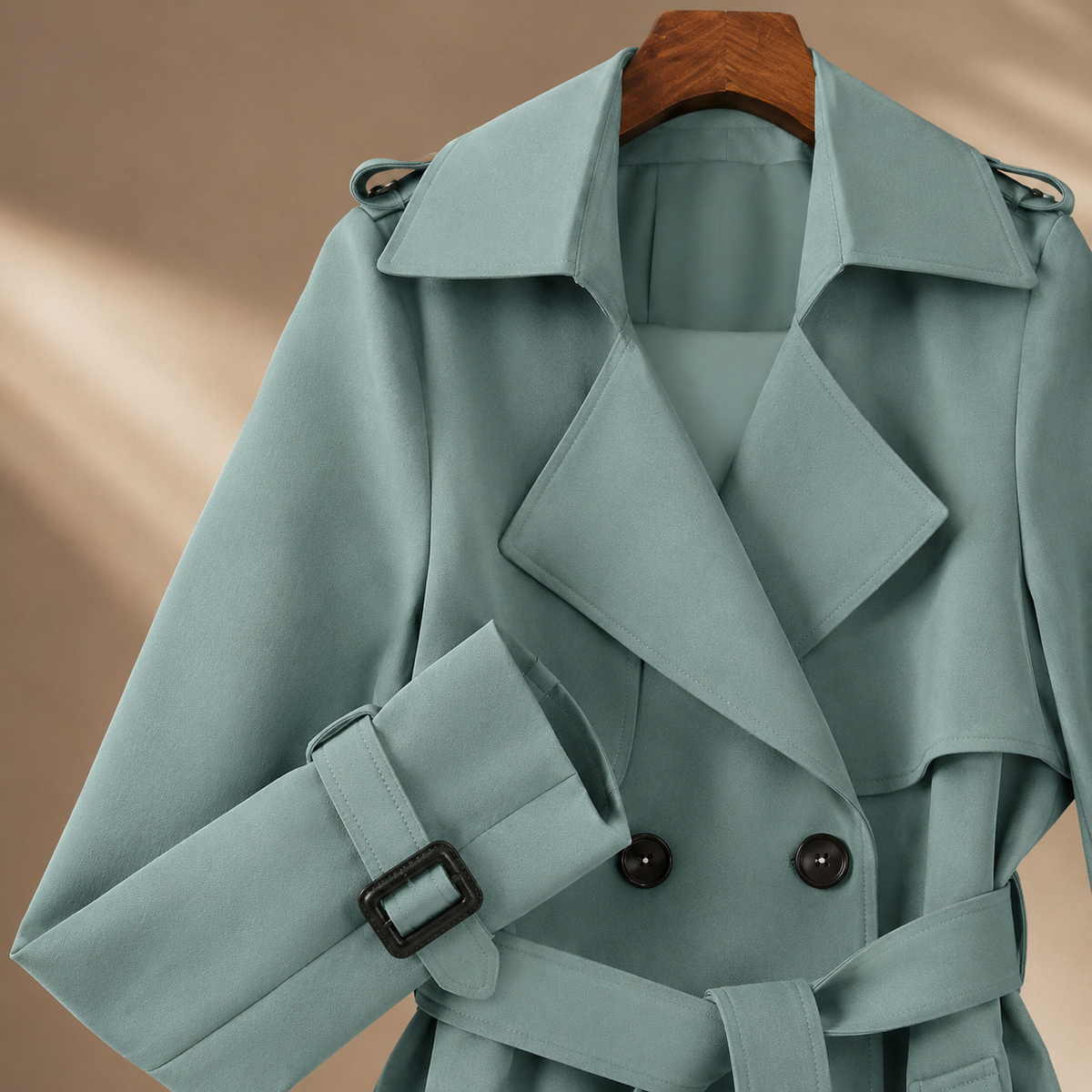 Camille-Pearl Belted Overcoat