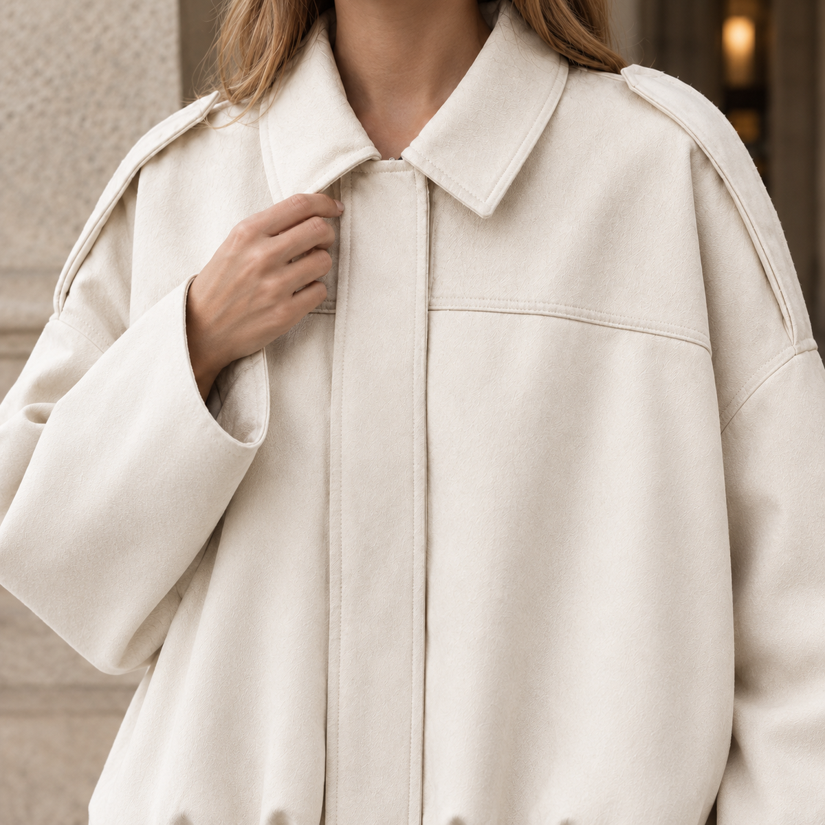 Magdalena-Kate Faux Suede Jacket