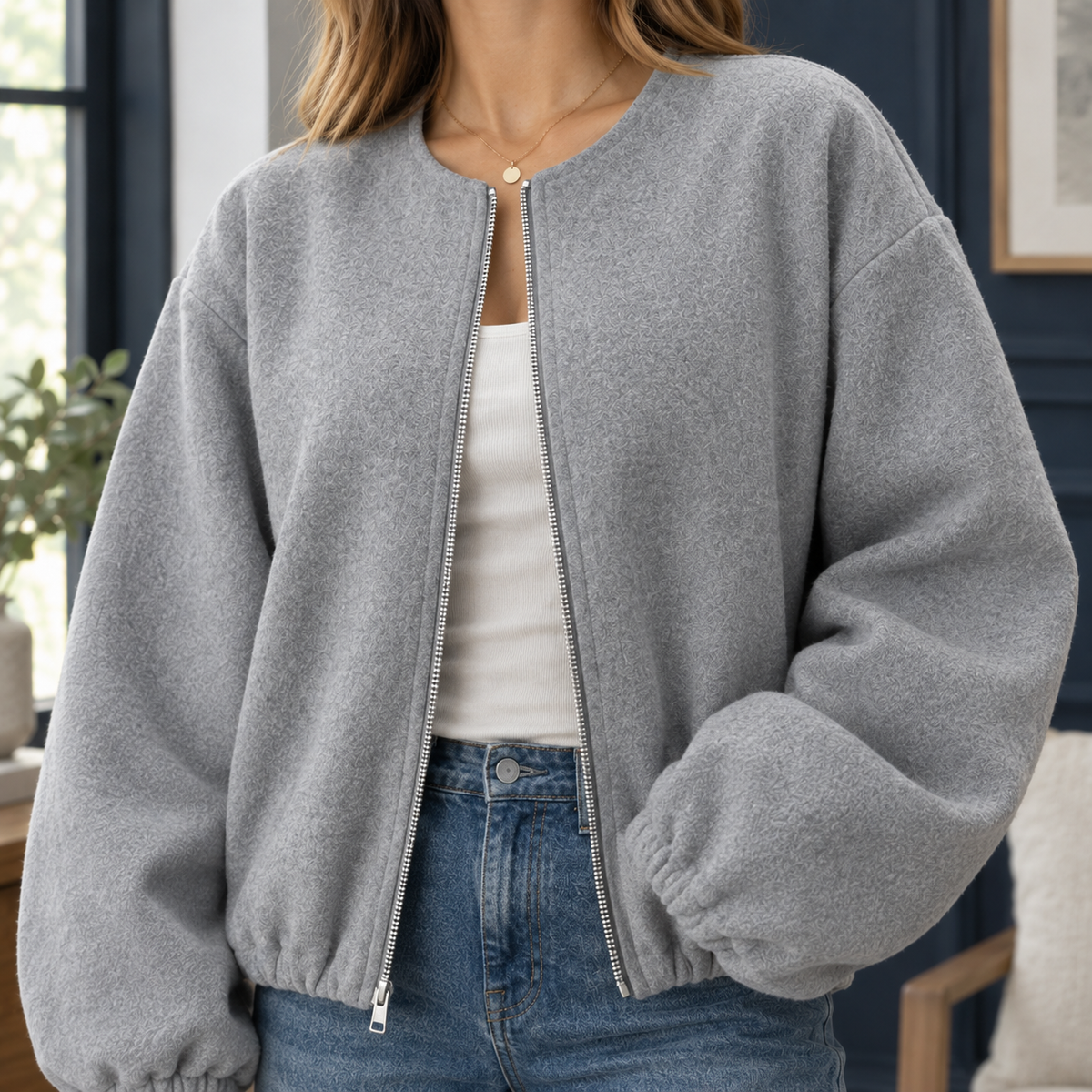 Laurel-Rae Balloon Sleeve Jacket