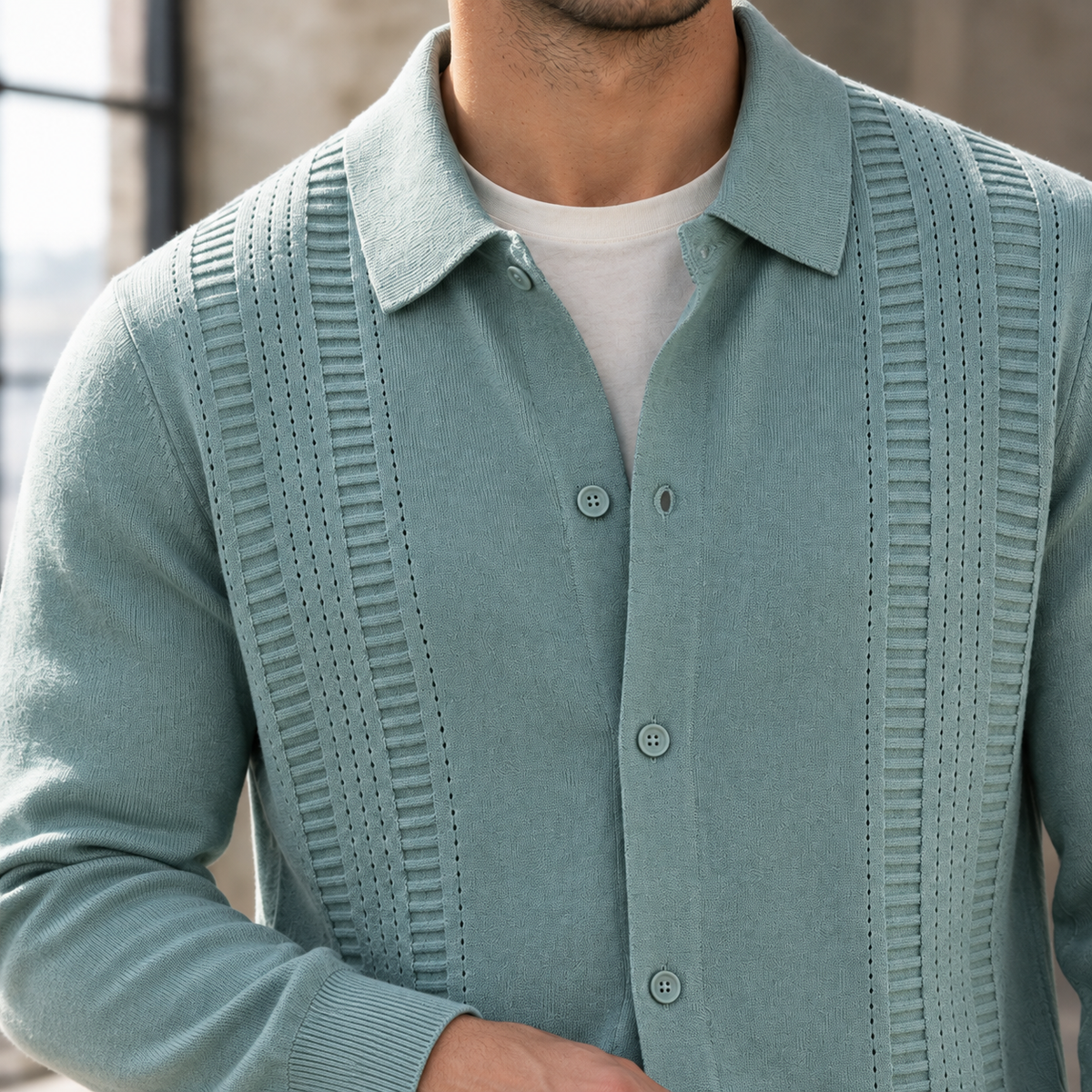Finnian-Dean Textured Cardigan