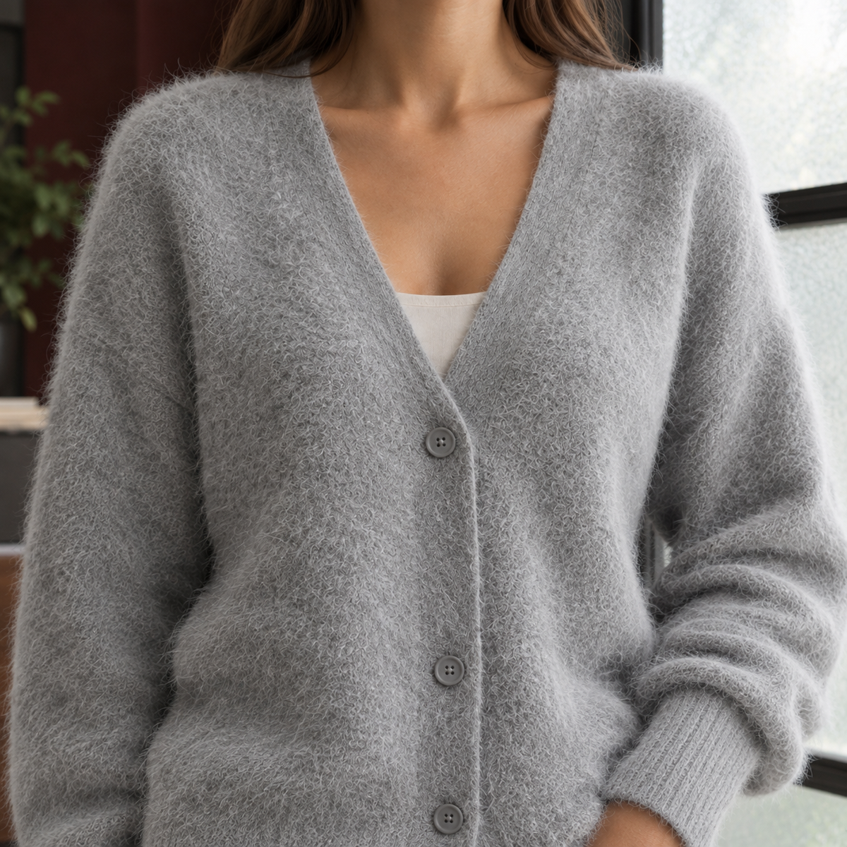 Zelie-Louise V-Neck Cardigan